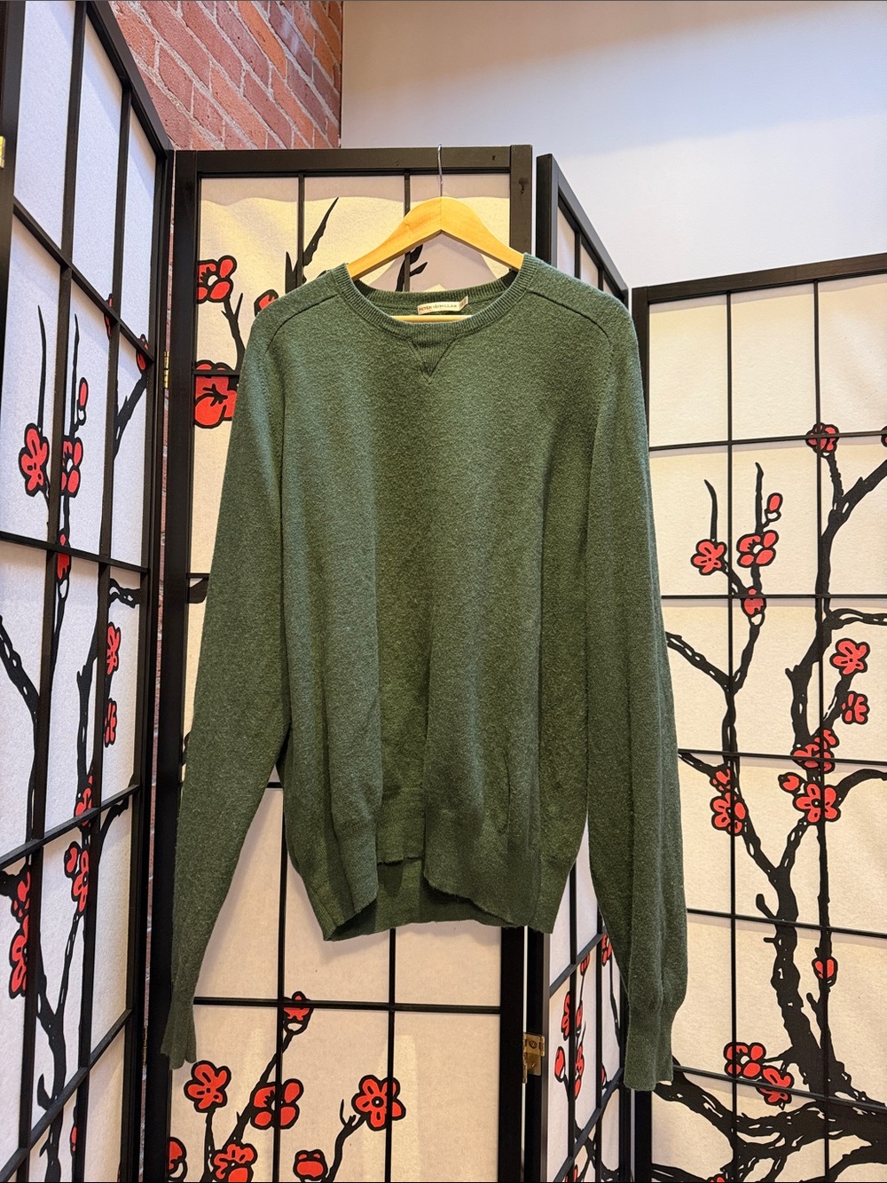 Peter Millar Forest Green Crewneck Sweater